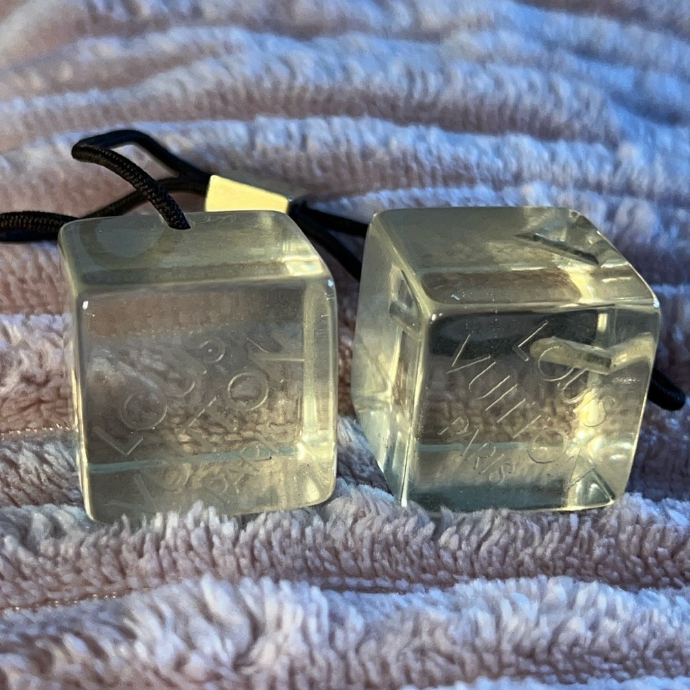 Louis Vuitton Hair Cubes Dice clear 🎲 100% authentic.